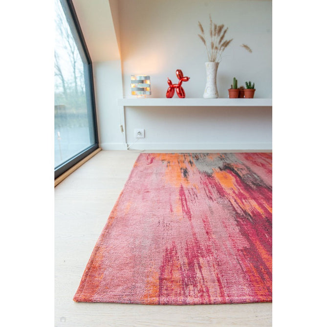 Louis De Poortere Atlantic Monetti 9116 Hibiscus Red Washable Polyester Flatweave Eco-Rug-Louis De Poortere-Rug Love - The Most Loved Rug Store