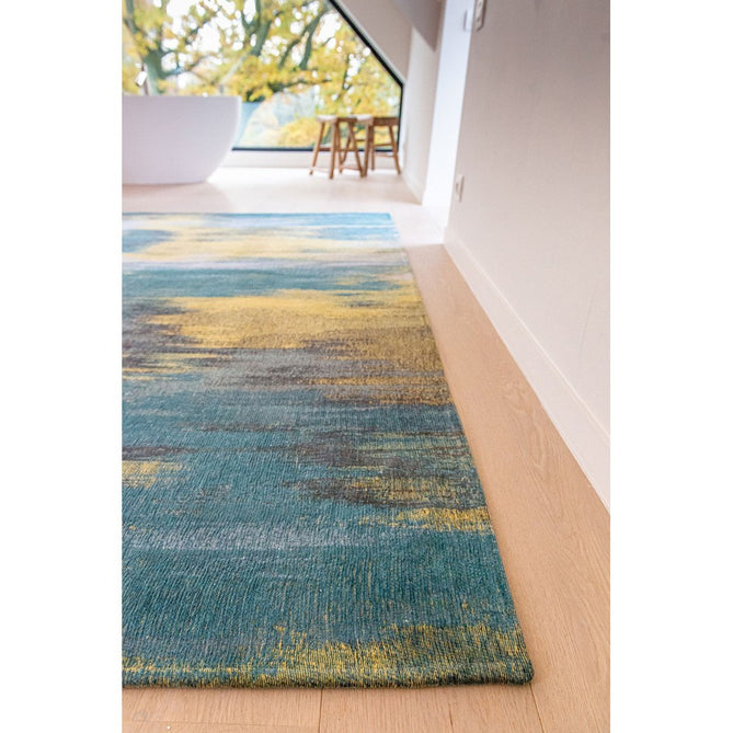 Louis De Poortere Atlantic Monetti 9119 Nymphea Blue Washable Polyester Flatweave Eco-Rug-Louis De Poortere-Rug Love - The Most Loved Rug Store