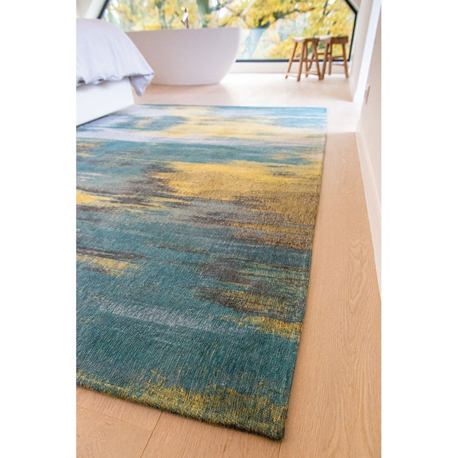 Louis De Poortere Atlantic Monetti 9119 Nymphea Blue Washable Polyester Flatweave Eco-Rug-Louis De Poortere-Rug Love - The Most Loved Rug Store