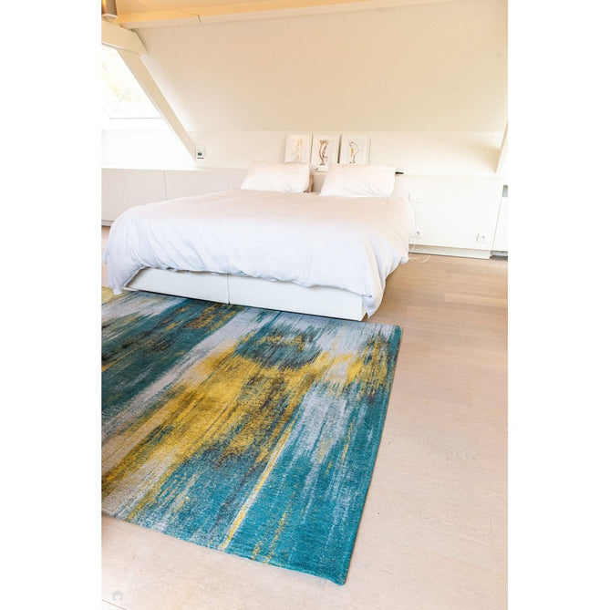 Louis De Poortere Atlantic Monetti 9119 Nymphea Blue Washable Polyester Flatweave Eco-Rug-Louis De Poortere-Rug Love - The Most Loved Rug Store