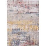 Louis De Poortere Atlantic Streaks 8714 Montauk Multi Washable Polyester Flatweave Eco-Rug