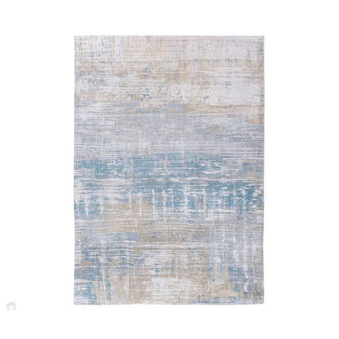 Louis De Poortere Atlantic Streaks 8718 Long Island Blu Washable Polyester Flatweave Eco-Runner-Louis De Poortere-Rug Love - The Most Loved Rug Store