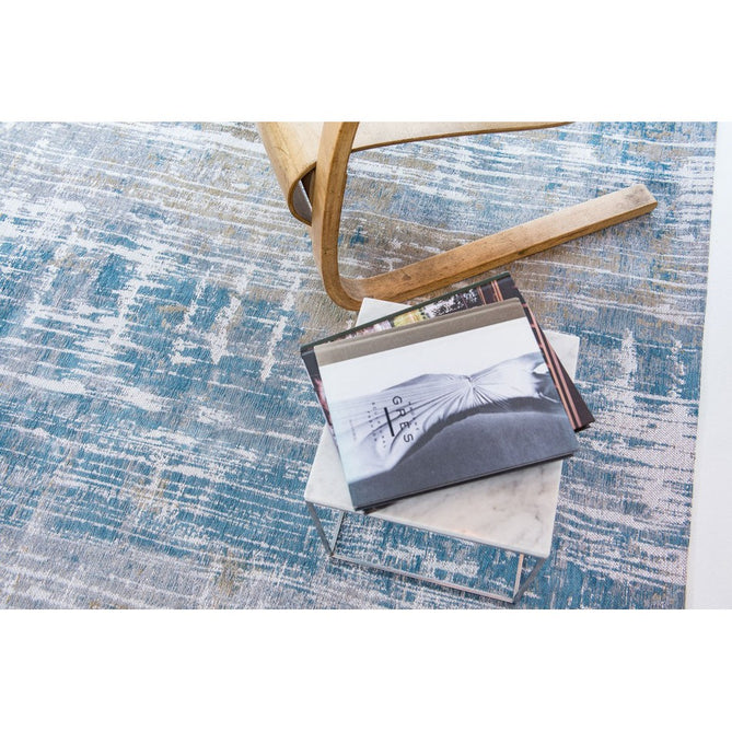 Louis De Poortere Atlantic Streaks 8718 Long Island Blu Washable Polyester Flatweave Eco-Runner-Louis De Poortere-Rug Love - The Most Loved Rug Store