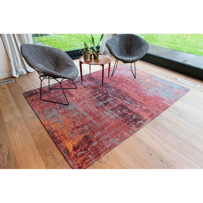Louis De Poortere Atlantic Streaks 9125 Nassau Red Washable Polyester Flatweave Eco-Rug-Louis De Poortere-Rug Love - The Most Loved Rug Store
