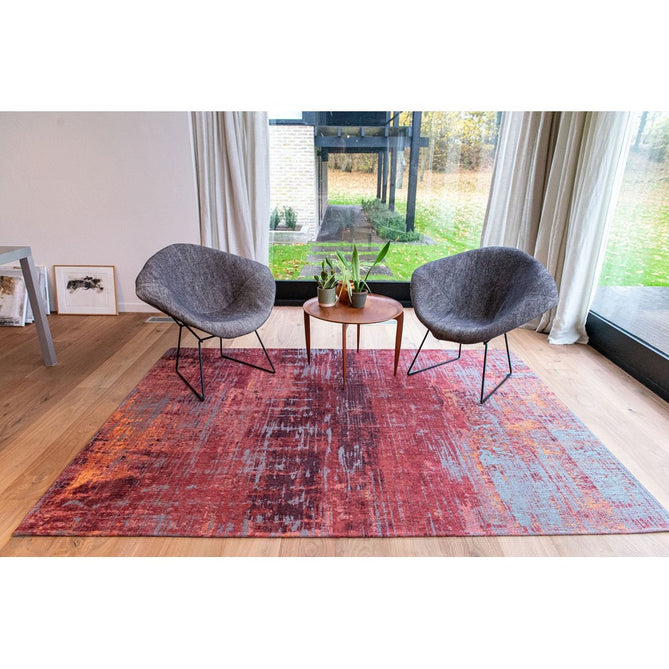 Louis De Poortere Atlantic Streaks 9125 Nassau Red Washable Polyester Flatweave Eco-Runner-Louis De Poortere-Rug Love - The Most Loved Rug Store