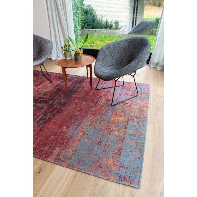Louis De Poortere Atlantic Streaks 9125 Nassau Red Washable Polyester Flatweave Eco-Runner-Louis De Poortere-Rug Love - The Most Loved Rug Store