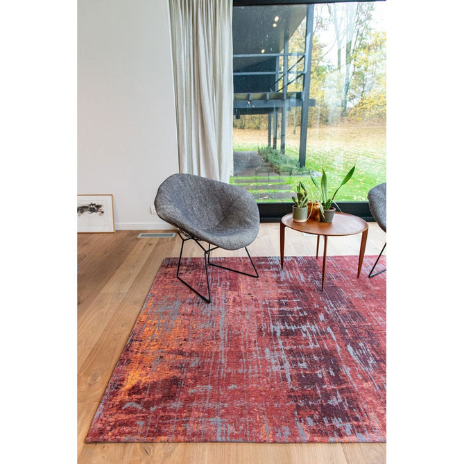 Louis De Poortere Atlantic Streaks 9125 Nassau Red Washable Polyester Flatweave Eco-Runner-Louis De Poortere-Rug Love - The Most Loved Rug Store