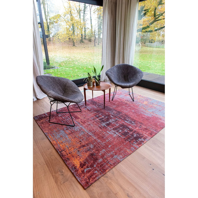 Louis De Poortere Atlantic Streaks 9125 Nassau Red Washable Polyester Flatweave Eco-Runner-Louis De Poortere-Rug Love - The Most Loved Rug Store
