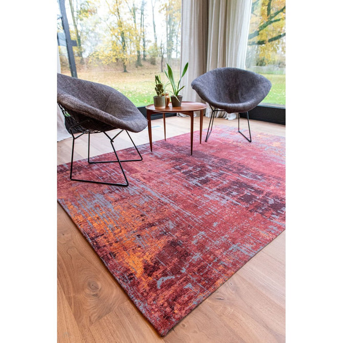 Louis De Poortere Atlantic Streaks 9125 Nassau Red Washable Polyester Flatweave Eco-Runner-Louis De Poortere-Rug Love - The Most Loved Rug Store
