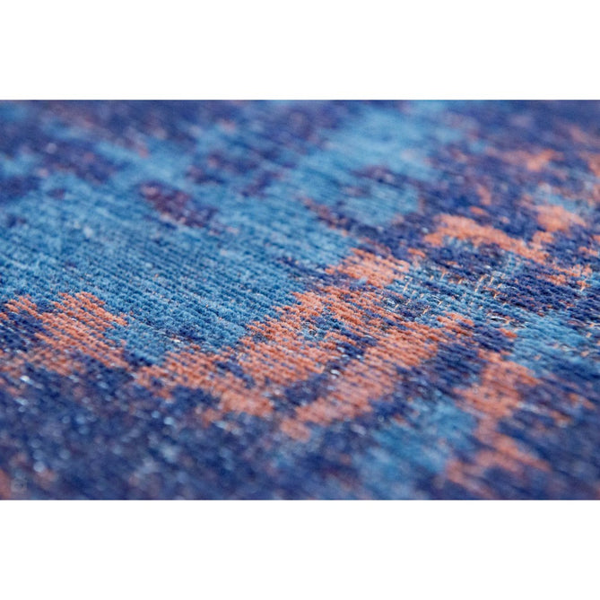 Louis De Poortere Atlantic Venetian Dust 9211 Sunset Blue Washable Polyester Flatweave Eco-Rug-Louis De Poortere-Rug Love - The Most Loved Rug Store