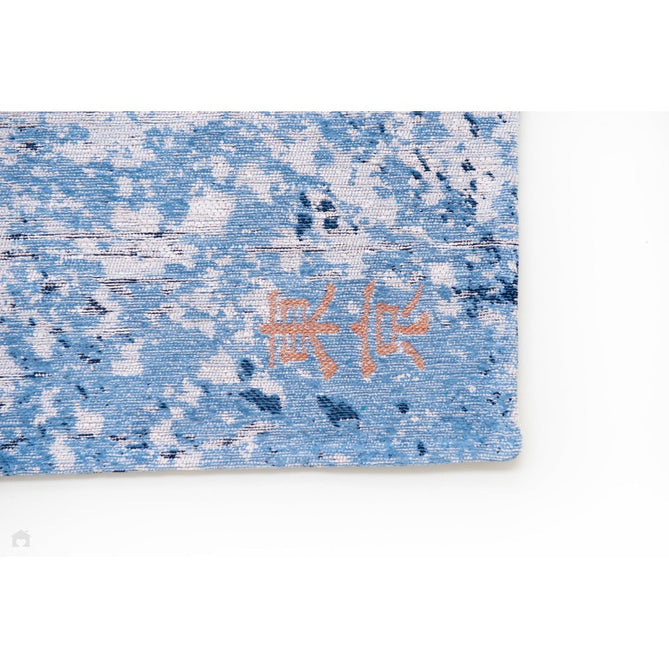 Louis De Poortere Cities Tokyo 9314 Conductive Blue Washable Polyester Flatweave Eco-Rug-Louis De Poortere-Rug Love - The Most Loved Rug Store