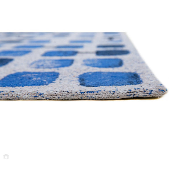 Louis De Poortere Craft Cobblestone 9348 Amparo Blues Washable Polyester Flatweave Eco-Rug-Louis De Poortere-Rug Love - The Most Loved Rug Store