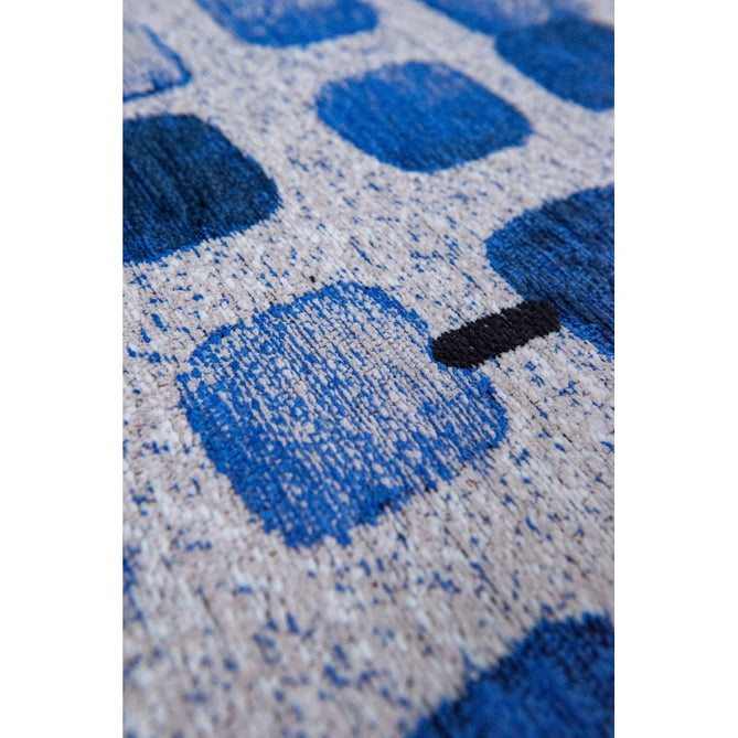 Louis De Poortere Craft Cobblestone 9348 Amparo Blues Washable Polyester Flatweave Eco-Rug-Louis De Poortere-Rug Love - The Most Loved Rug Store