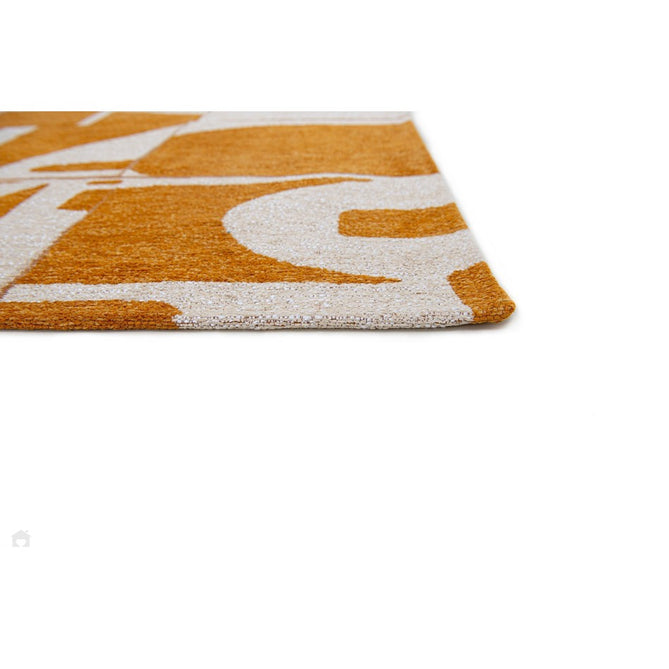 Louis De Poortere Craft Papercut 9367 Curry Washable Polyester Flatweave Eco-Runner-Louis De Poortere-Rug Love - The Most Loved Rug Store