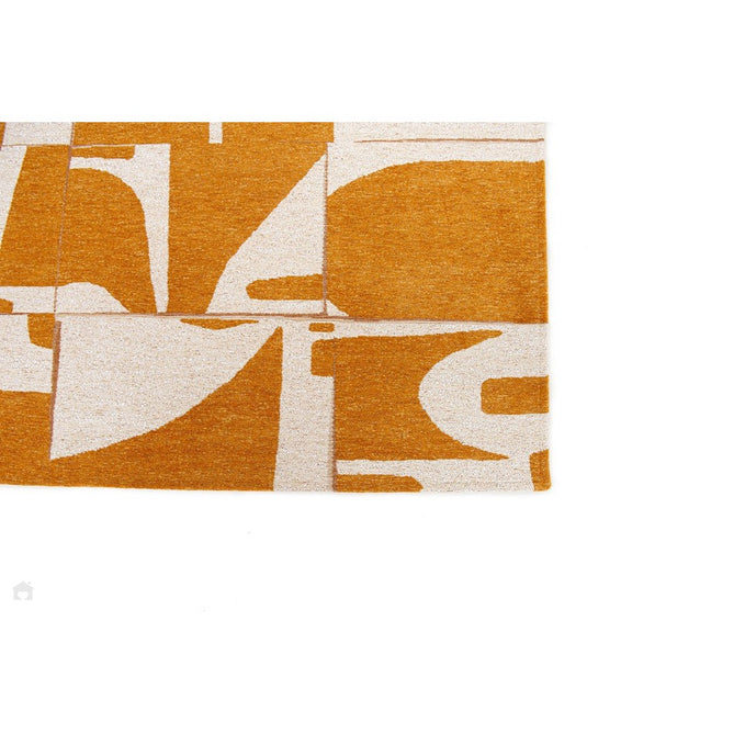 Louis De Poortere Craft Papercut 9367 Curry Washable Polyester Flatweave Eco-Runner-Louis De Poortere-Rug Love - The Most Loved Rug Store