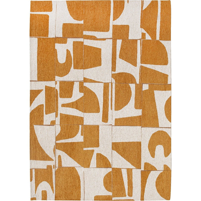 Louis De Poortere Craft Papercut 9367 Curry Washable Polyester Flatweave Eco-Runner-Louis De Poortere-Rug Love - The Most Loved Rug Store