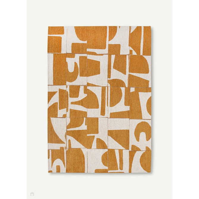 Louis De Poortere Craft Papercut 9367 Curry Washable Polyester Flatweave Eco-Runner-Louis De Poortere-Rug Love - The Most Loved Rug Store