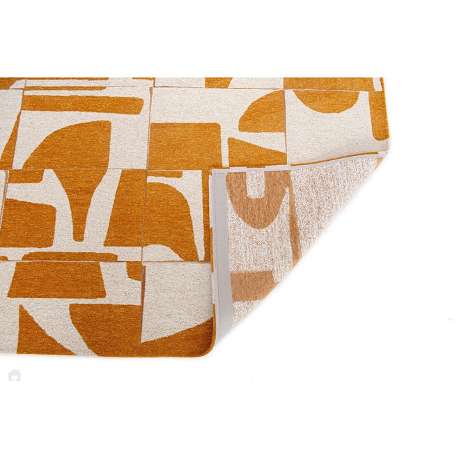 Louis De Poortere Craft Papercut 9367 Curry Washable Polyester Flatweave Eco-Runner-Louis De Poortere-Rug Love - The Most Loved Rug Store