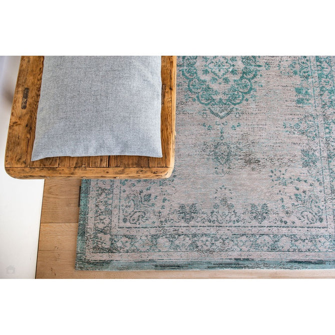 Louis De Poortere Fading World Medallion 8259 Jade Oyster Washable Polyester Flatweave Eco-Rug-Louis De Poortere-Rug Love - The Most Loved Rug Store