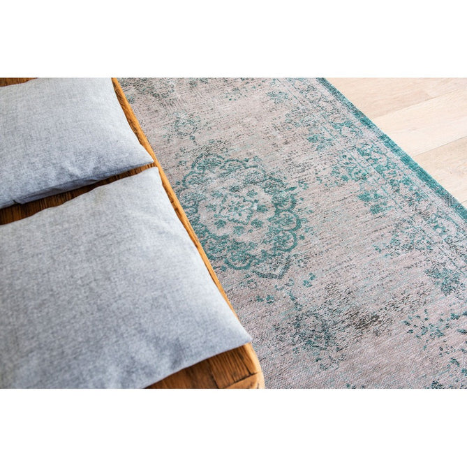Louis De Poortere Fading World Medallion 8259 Jade Oyster Washable Polyester Flatweave Eco-Rug-Louis De Poortere-Rug Love - The Most Loved Rug Store