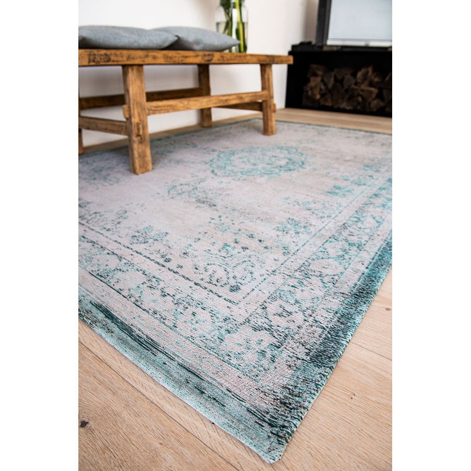 Louis De Poortere Fading World Medallion 8259 Jade Oyster Washable Polyester Flatweave Eco-Rug-Louis De Poortere-Rug Love - The Most Loved Rug Store