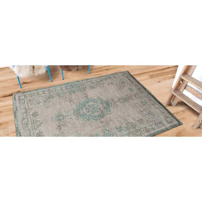 Louis De Poortere Fading World Medallion 8259 Jade Oyster Washable Polyester Flatweave Eco-Rug-Louis De Poortere-Rug Love - The Most Loved Rug Store