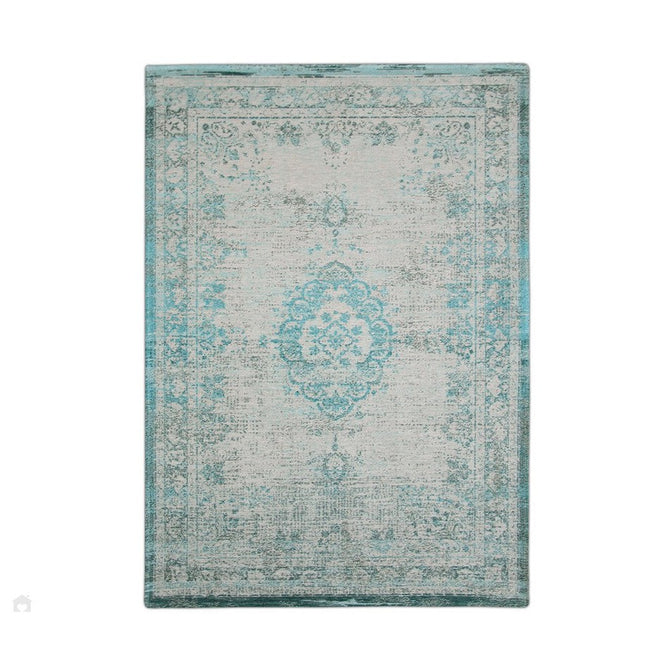 Louis De Poortere Fading World Medallion 8259 Jade Oyster Washable Polyester Flatweave Eco-Rug-Louis De Poortere-Rug Love - The Most Loved Rug Store