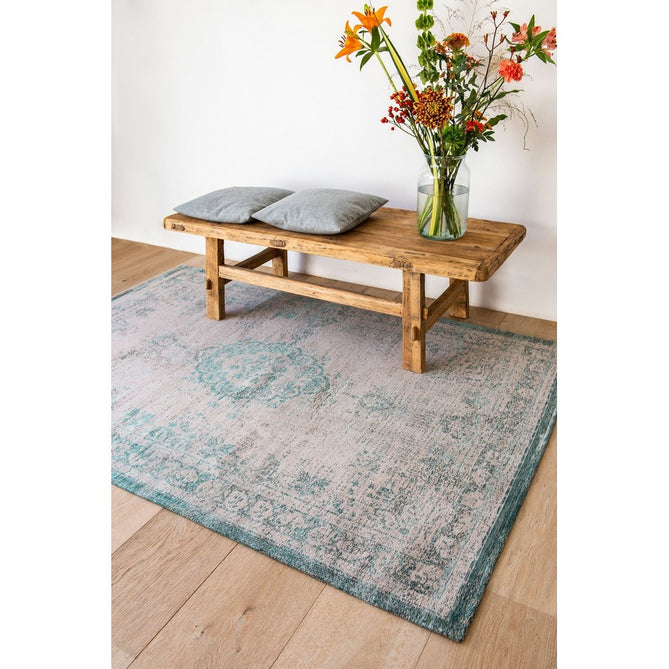 Louis De Poortere Fading World Medallion 8259 Jade Oyster Washable Polyester Flatweave Eco-Rug-Louis De Poortere-Rug Love - The Most Loved Rug Store