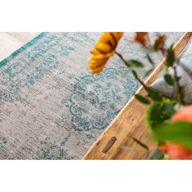 Louis De Poortere Fading World Medallion 8259 Jade Oyster Washable Polyester Flatweave Eco-Rug-Louis De Poortere-Rug Love - The Most Loved Rug Store