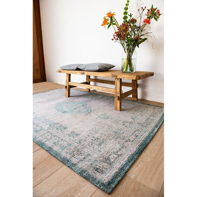 Louis De Poortere Fading World Medallion 8259 Jade Oyster Washable Polyester Flatweave Eco-Rug-Louis De Poortere-Rug Love - The Most Loved Rug Store