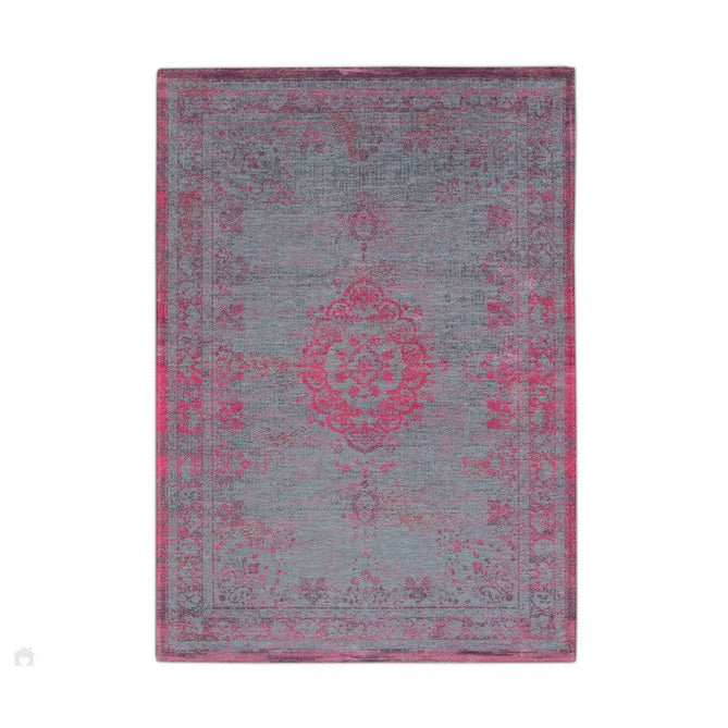 Louis De Poortere Fading World Medallion 8261 Pink Flash Washable Polyester Flatweave Eco-Rug-Louis De Poortere-Rug Love - The Most Loved Rug Store