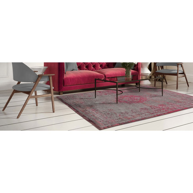Louis De Poortere Fading World Medallion 8261 Pink Flash Washable Polyester Flatweave Eco-Rug-Louis De Poortere-Rug Love - The Most Loved Rug Store