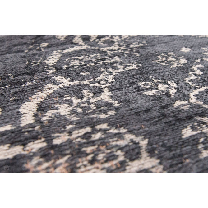 Louis De Poortere Fading World Medallion 8263 Mineral Black Washable Polyester Flatweave Eco-Rug-Louis De Poortere-Rug Love - The Most Loved Rug Store
