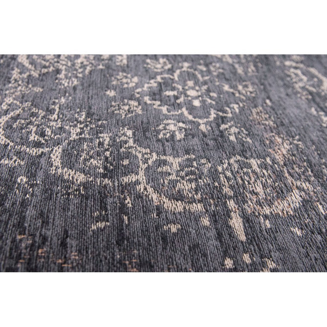 Louis De Poortere Fading World Medallion 8263 Mineral Black Washable Polyester Flatweave Eco-Rug-Louis De Poortere-Rug Love - The Most Loved Rug Store