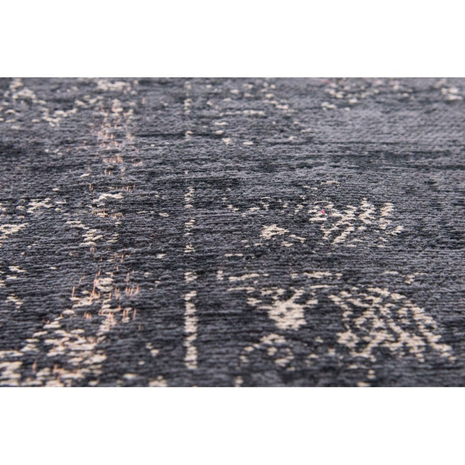 Louis De Poortere Fading World Medallion 8263 Mineral Black Washable Polyester Flatweave Eco-Rug-Louis De Poortere-Rug Love - The Most Loved Rug Store