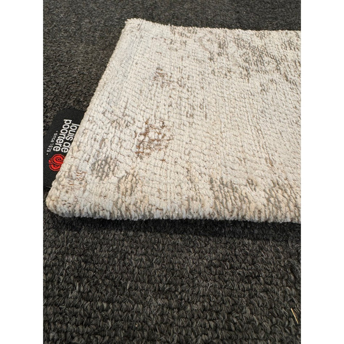 Louis De Poortere Fading World Medallion 8383 Salt & Pepper Washable Polyester Flatweave Soft Ivory/Warm Taupe/Charcoal Grey/Stone Beige Eco-Rug-Louis De Poortere-Rug Love - The Most Loved Rug Store