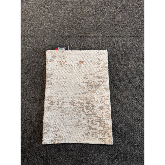 Louis De Poortere Fading World Medallion 8383 Salt & Pepper Washable Polyester Flatweave Soft Ivory/Warm Taupe/Charcoal Grey/Stone Beige Eco-Rug-Louis De Poortere-Rug Love - The Most Loved Rug Store