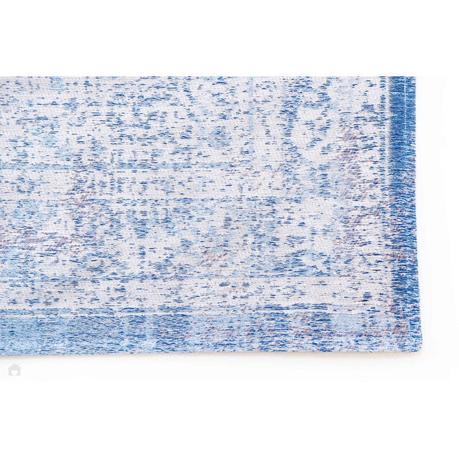Louis De Poortere Fading World Medallion 9065 Grey Jeans Washable Polyester Flatweave Jeans Blue/Soft Grey/Faded Indigo/Ivory Eco-Rug-Louis De Poortere-Rug Love - The Most Loved Rug Store