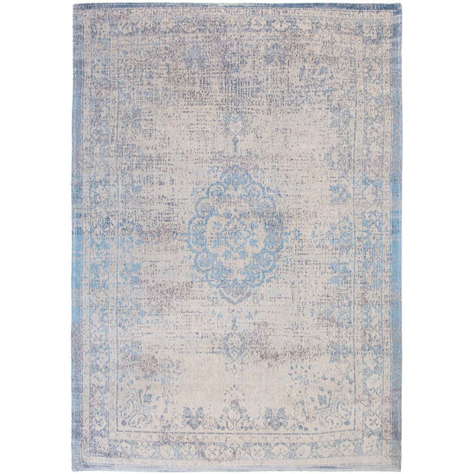 Louis De Poortere Fading World Medallion 9065 Grey Jeans Washable Polyester Flatweave Jeans Blue/Soft Grey/Faded Indigo/Ivory Eco-Rug-Louis De Poortere-Rug Love - The Most Loved Rug Store