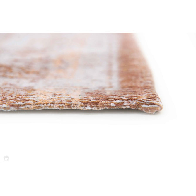 Louis De Poortere Fading World Medallion 9067 Salmon Washable Polyester Flatweave Salmon Rose/Antique Cream/Burnished Copper/Soft Sand Beige Eco-Rug-Louis De Poortere-Rug Love - The Most Loved Rug Store