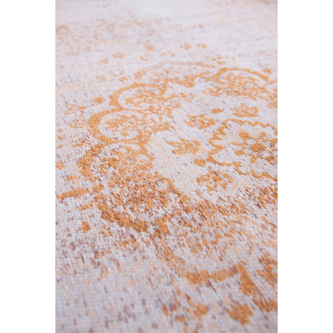 Louis De Poortere Fading World Medallion 9067 Salmon Washable Polyester Flatweave Salmon Rose/Antique Cream/Burnished Copper/Soft Sand Beige Eco-Rug-Louis De Poortere-Rug Love - The Most Loved Rug Store
