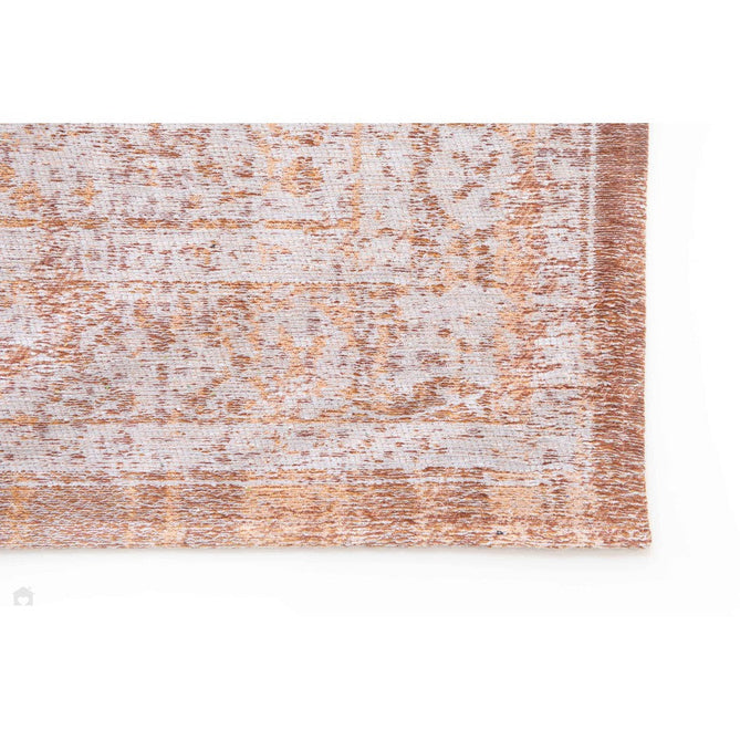 Louis De Poortere Fading World Medallion 9067 Salmon Washable Polyester Flatweave Salmon Rose/Antique Cream/Burnished Copper/Soft Sand Beige Eco-Rug-Louis De Poortere-Rug Love - The Most Loved Rug Store