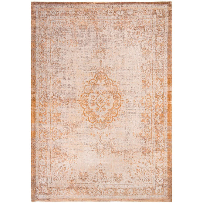 Louis De Poortere Fading World Medallion 9067 Salmon Washable Polyester Flatweave Salmon Rose/Antique Cream/Burnished Copper/Soft Sand Beige Eco-Rug-Louis De Poortere-Rug Love - The Most Loved Rug Store