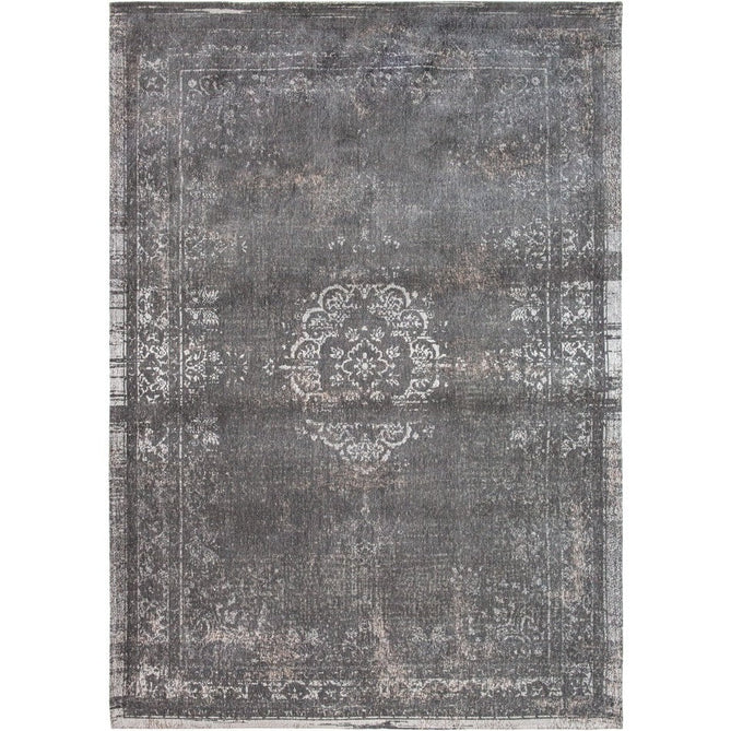 Louis De Poortere Fading World Medallion 9148 Stone Washable Polyester Flatweave Charcoal Grey/Stone Grey/Ash Silver/Slate Taupe Eco-Rug-Louis De Poortere-Rug Love - The Most Loved Rug Store
