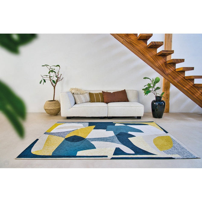 Louis De Poortere Gallery Shapes 9369 Duck Song Washable Polyester Flatweave Eco-Rug-Louis De Poortere-Rug Love - The Most Loved Rug Store