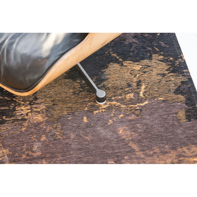 Louis De Poortere Mad Men Cracks 8618 Deep Mine Washable Polyester Flatweave Eco-Rug-Louis De Poortere-Rug Love - The Most Loved Rug Store