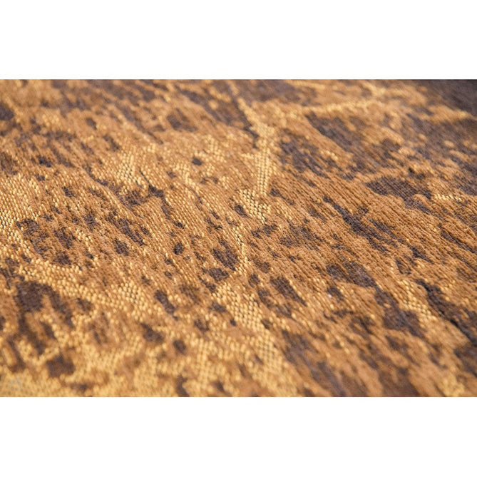 Louis De Poortere Mad Men Cracks 8618 Deep Mine Washable Polyester Flatweave Golden Ochre/Burnt Amber/Charcoal Black/Earthy Brown Eco-Rug-Louis De Poortere-Rug Love - The Most Loved Rug Store