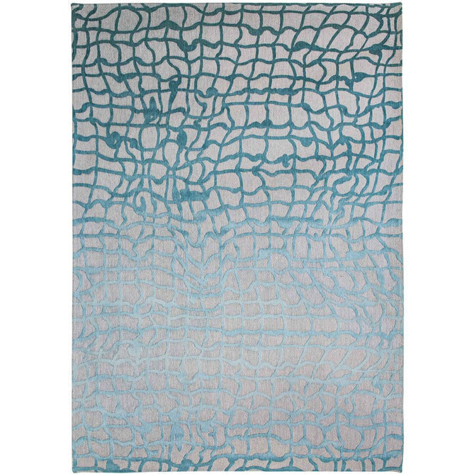 Louis De Poortere Mad Men Dedalo 9203 Blue Marine Washable Polyester Flatweave Eco-Runner-Louis De Poortere-Rug Love - The Most Loved Rug Store