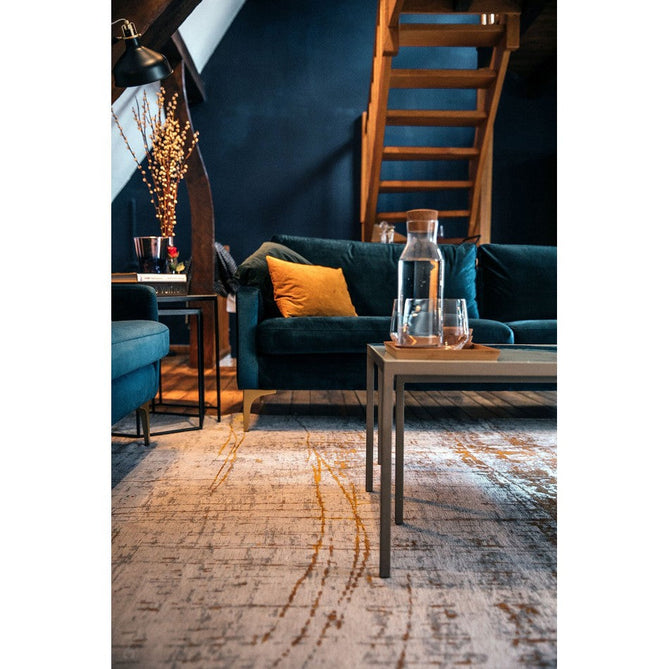 Louis De Poortere Mad Men Griff 8419 Columbus Gold Washable Polyester Flatweave Warm Ivory/Stone Grey/Antique Gold/Soft Taupe Eco-Rug-Louis De Poortere-Rug Love - The Most Loved Rug Store