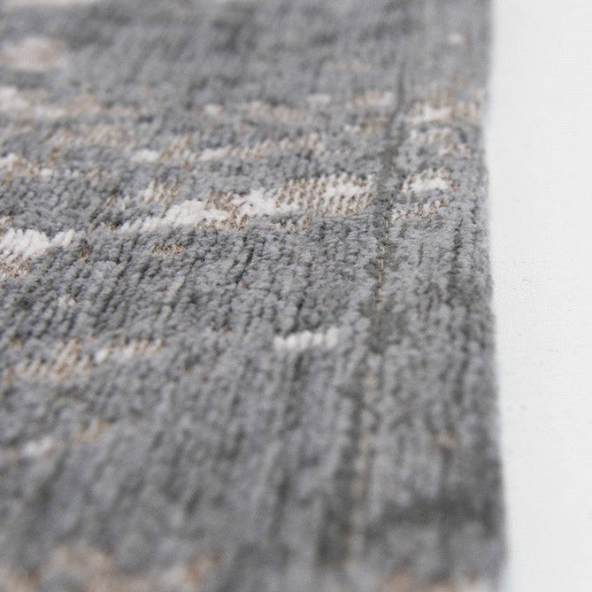 Louis De Poortere Mad Men Griff 8420 Jersey Stone Washable Polyester Flatweave Stone Grey/Ash Silver/Charcoal Black/Warm Taupe Eco-Rug-Louis De Poortere-Rug Love - The Most Loved Rug Store